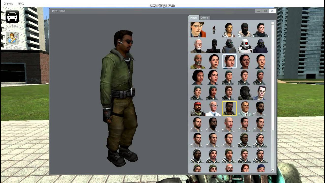 how to change player model skin gmod